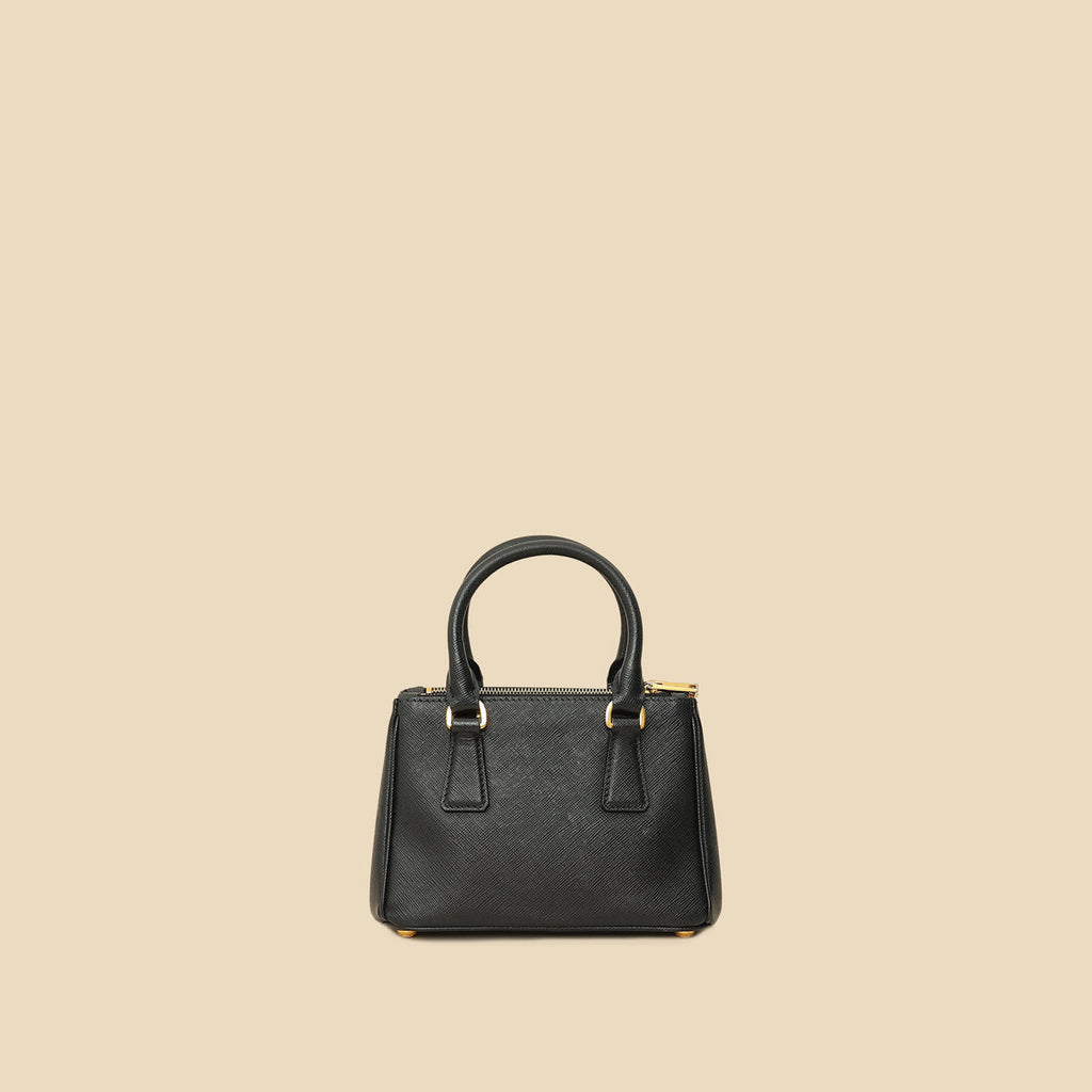Prada Black Lux Micro Galleria Bag