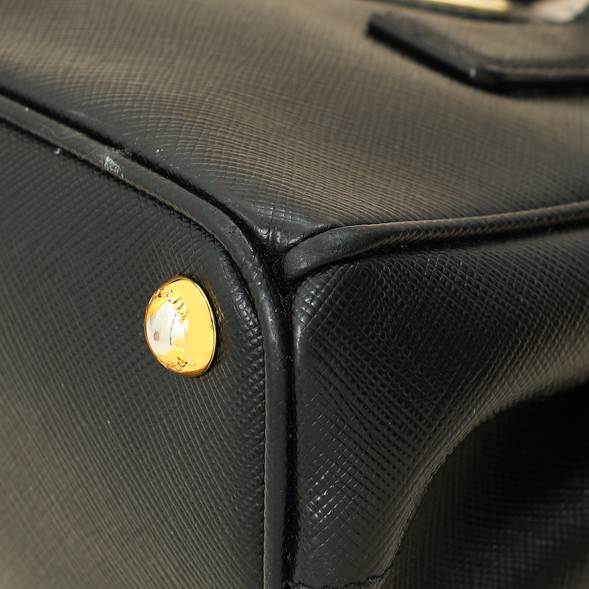 Prada Black Lux Micro Galleria Bag