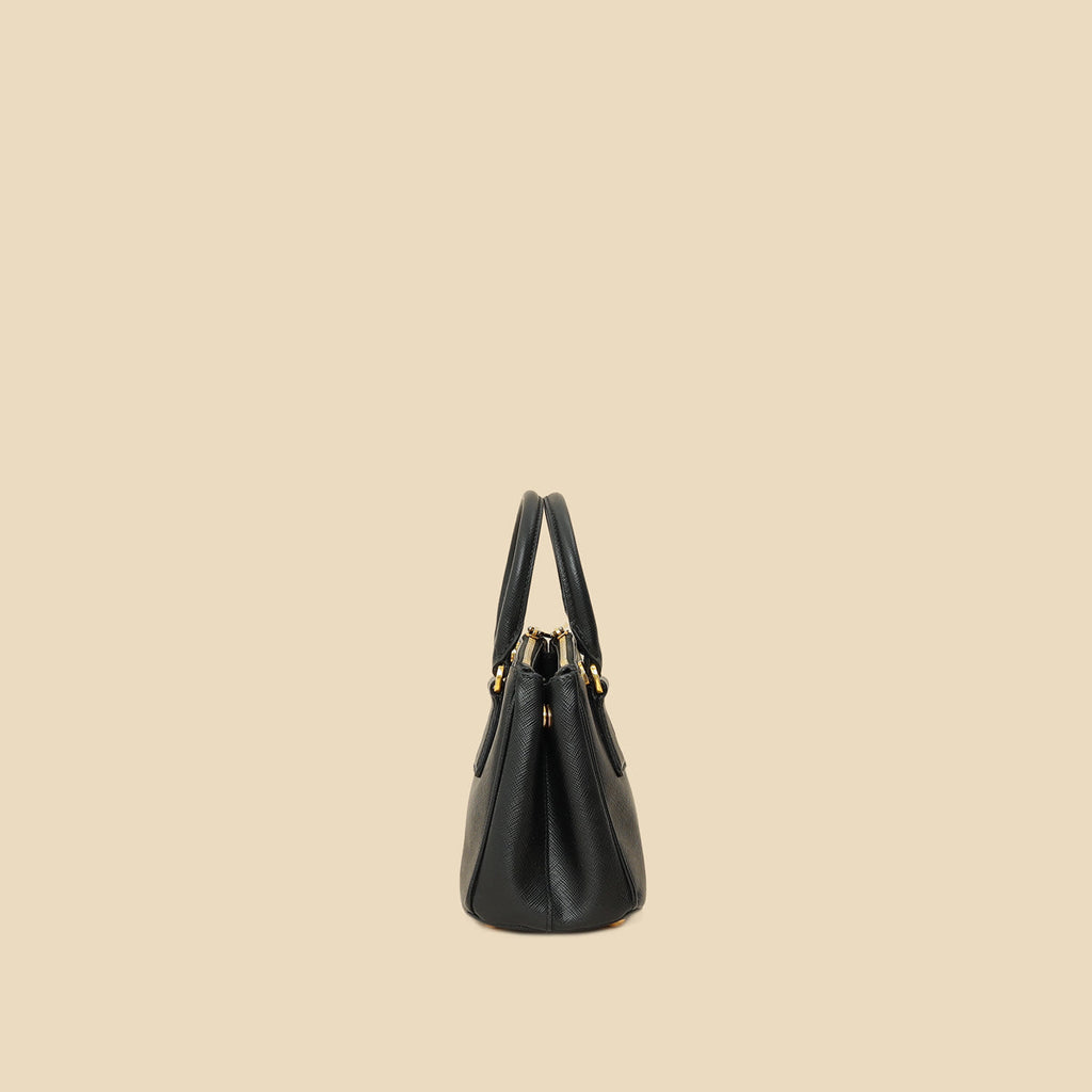 Prada Black Lux Micro Galleria Bag