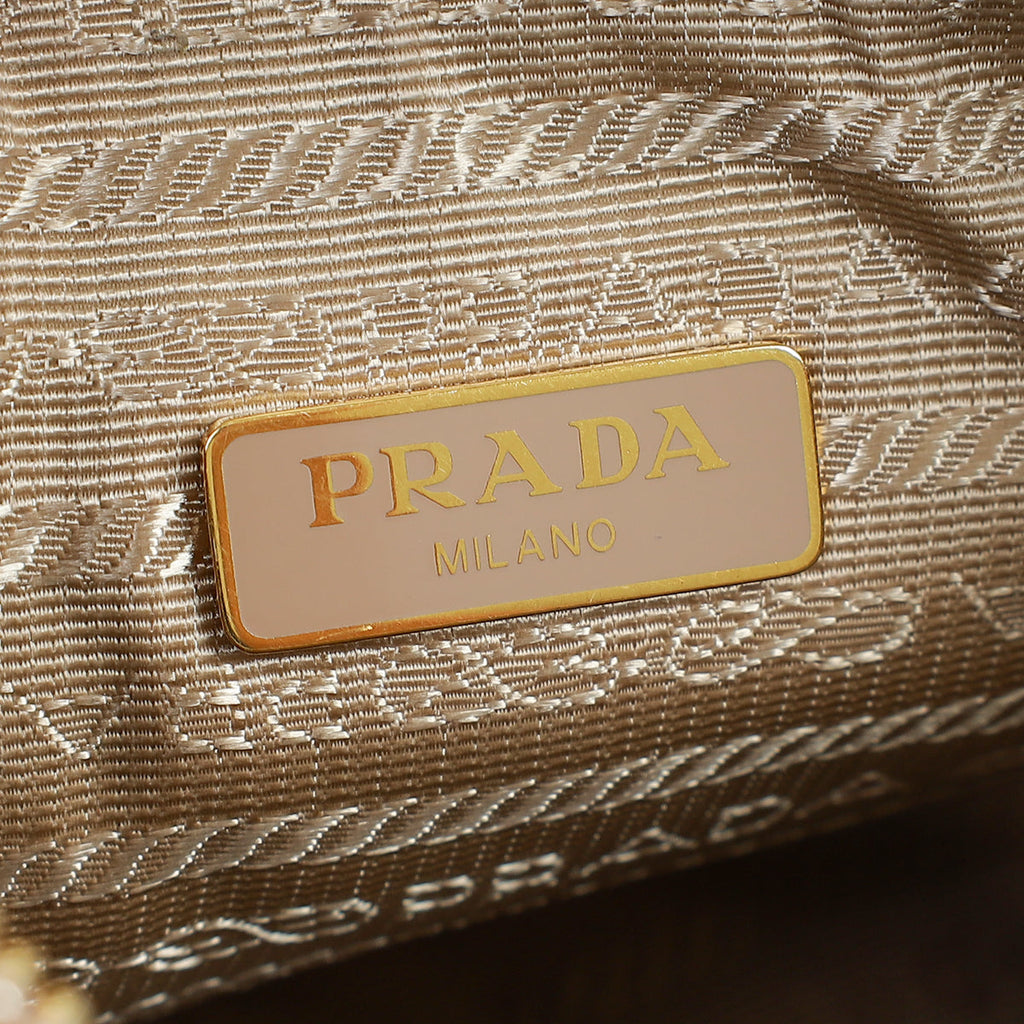 Prada Nude Mini Re-Edition Shoulder Bag