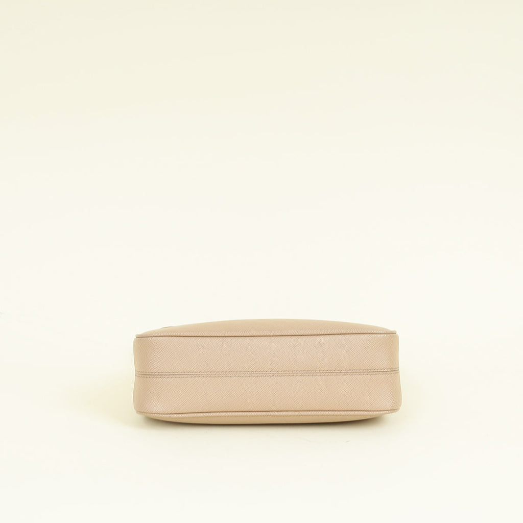 Prada Nude Mini Re-Edition Shoulder Bag