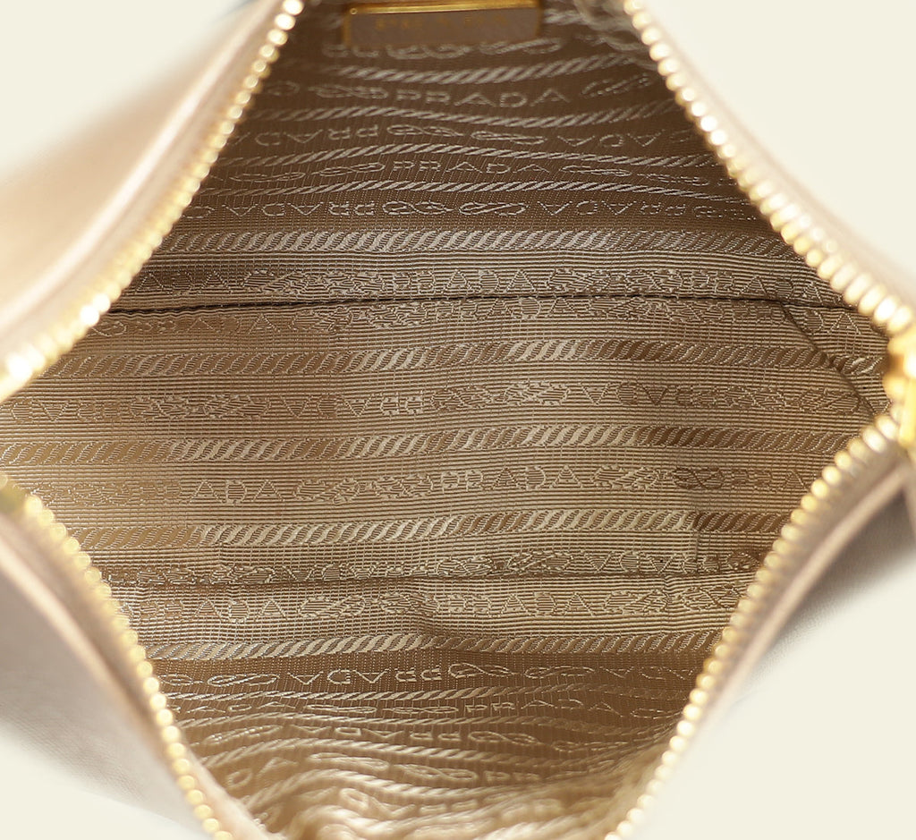Prada Nude Mini Re-Edition Shoulder Bag