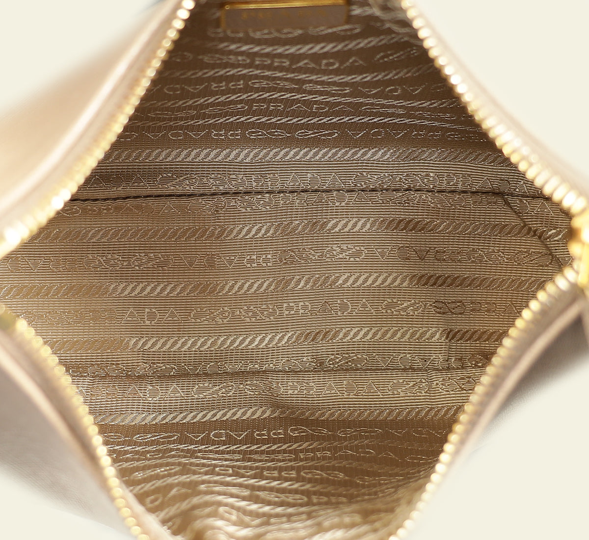 Prada Nude Mini Re-Edition Shoulder Bag
