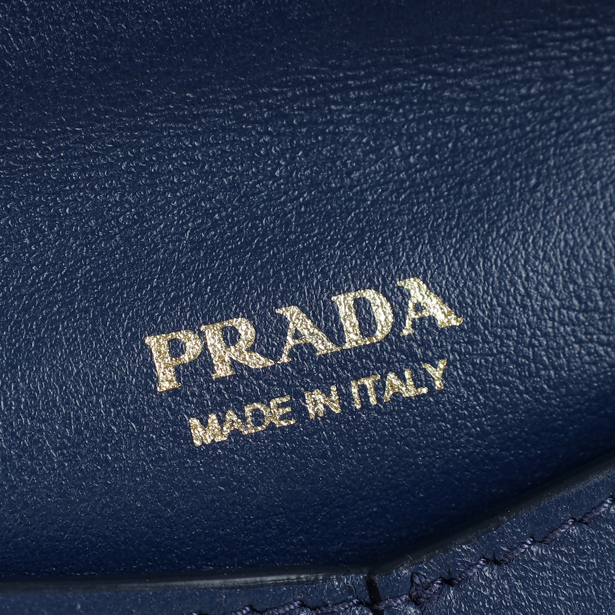 Prada Bluette Envelope Wristlet Chain Clutch