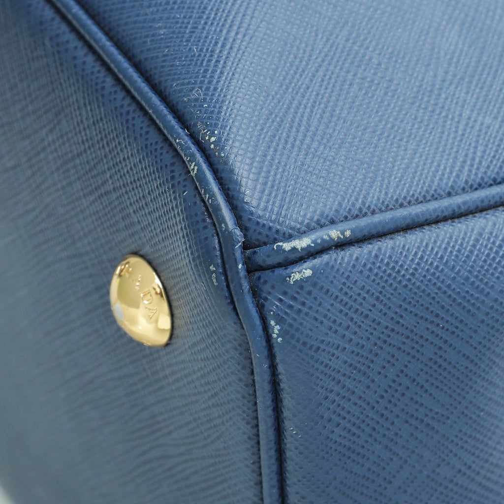 Prada Blue Gardener's Lux Small Tote Bag