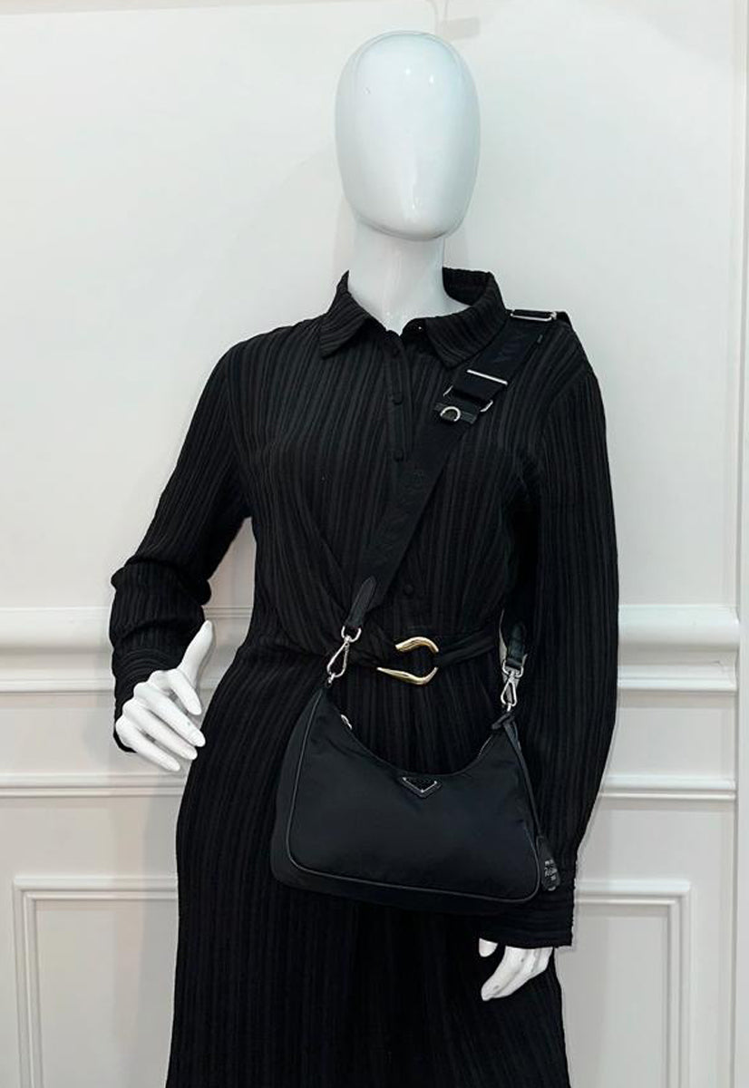 Prada Black Re-Nylon 2005 Re-Edition Mini Bag