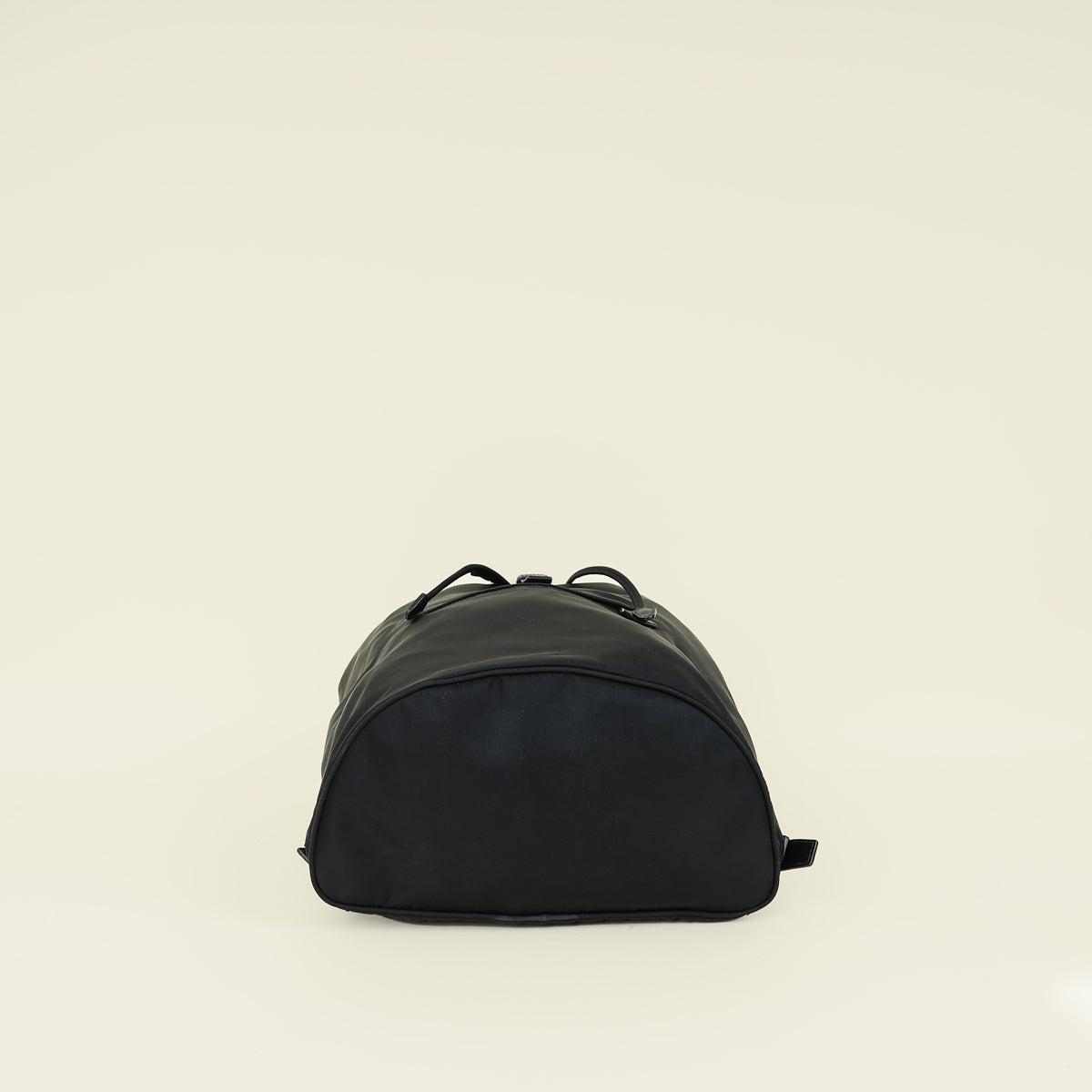 Prada Black Nylon Logo Backpack Bag