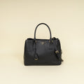 Prada Black Lux Gardener's Small Tote Bag