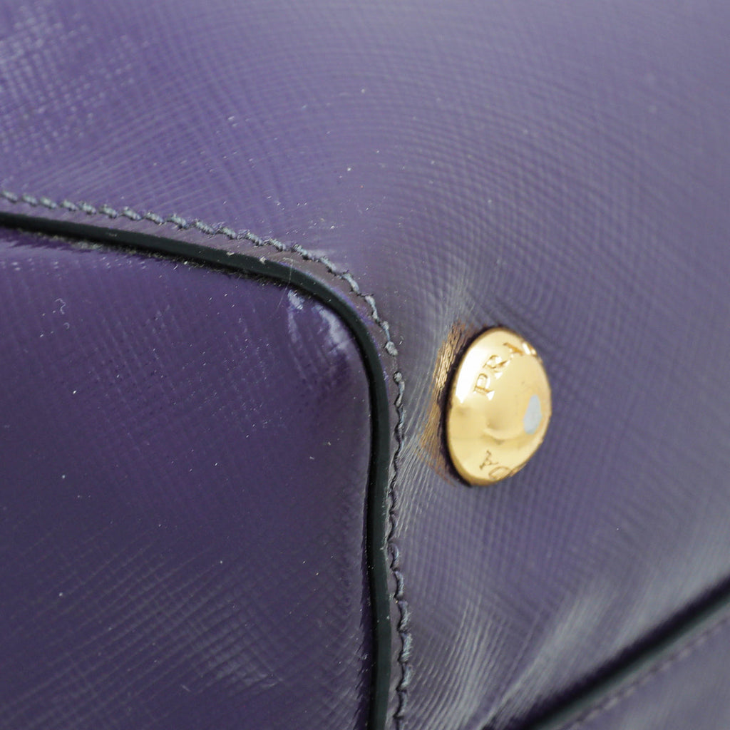Prada Violet Vernis Parabole Convertible Bag