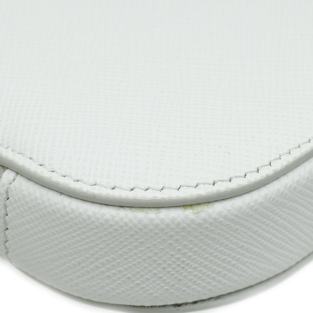 Prada White Lux Phone Mini Bag