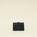 Prada Black Cahier Studded Shoulder Bag