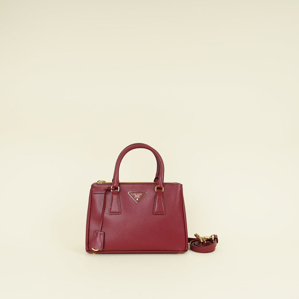 Prada Cerise Galleria Tote Small Bag