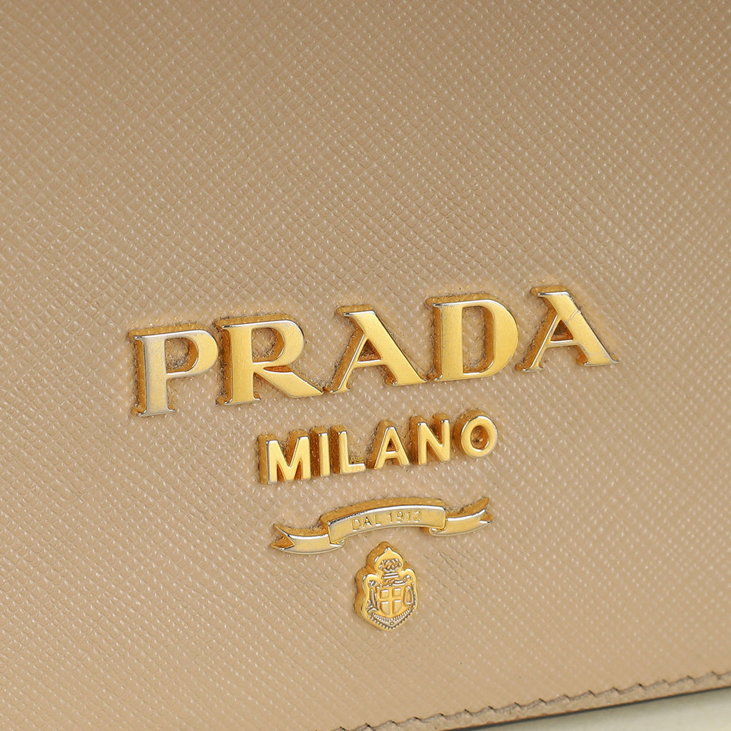 Prada Cammeo Lux Flap Chain Shoulder Bag
