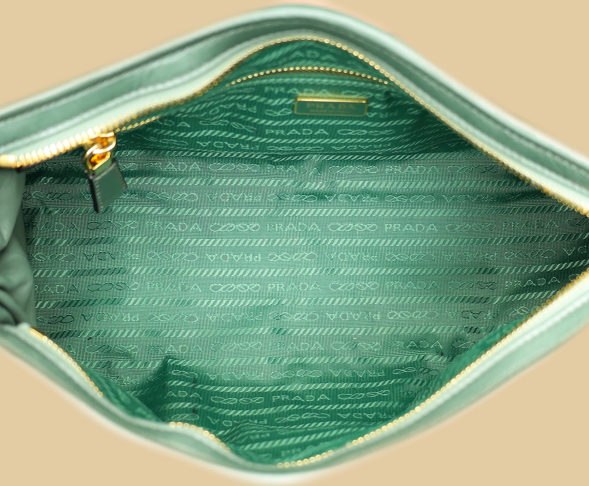 Prada Green Bonnie Medium Handbag