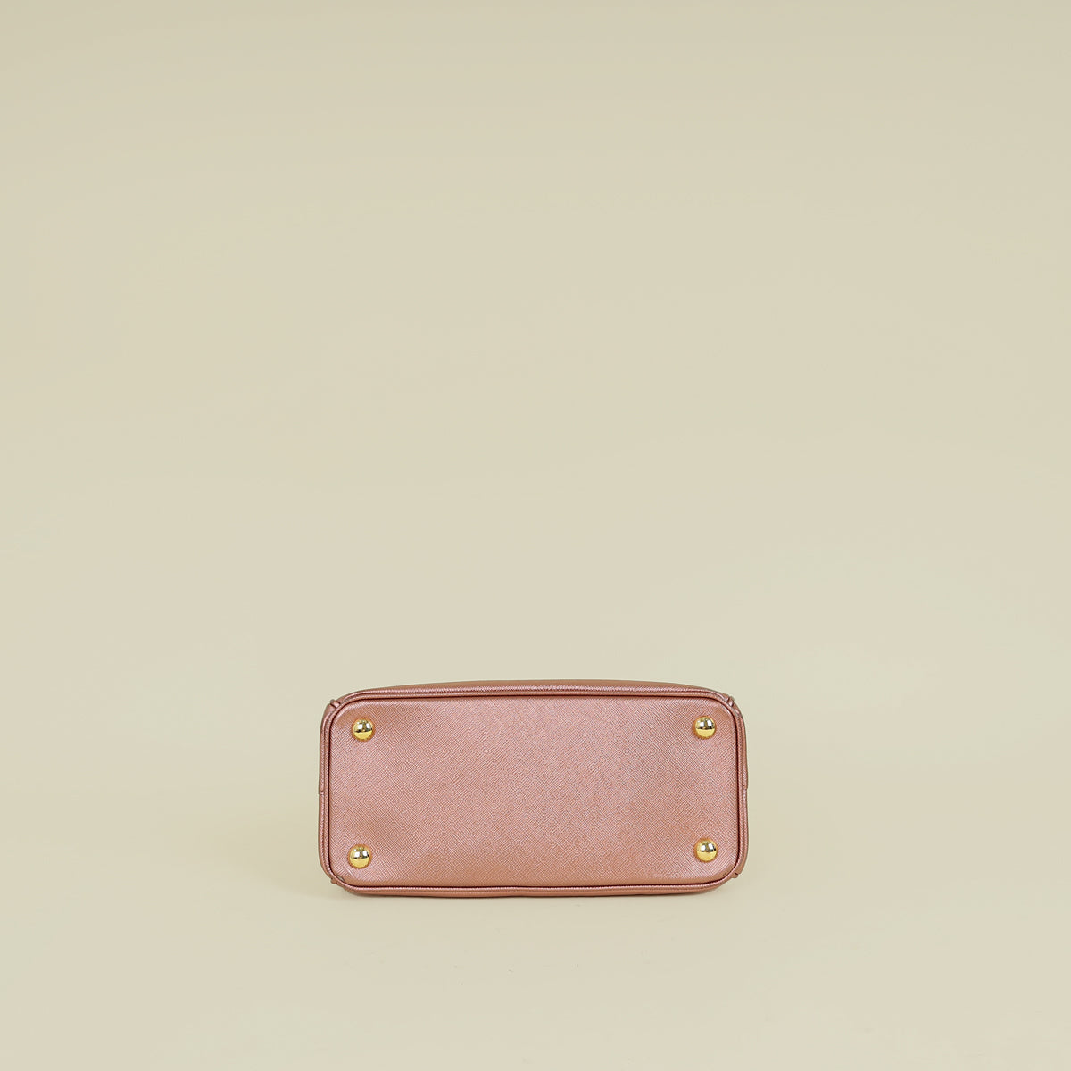 Prada Metallic Rose Galleria Small Tote Bag