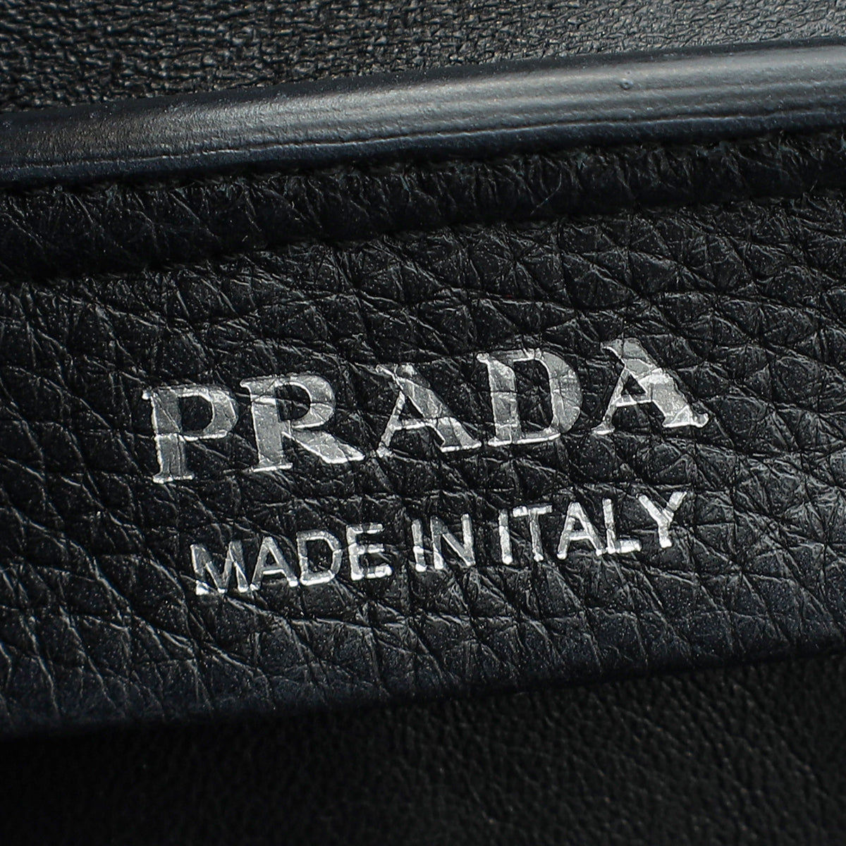 Prada Black Triangle Logo Tote Large Bag
