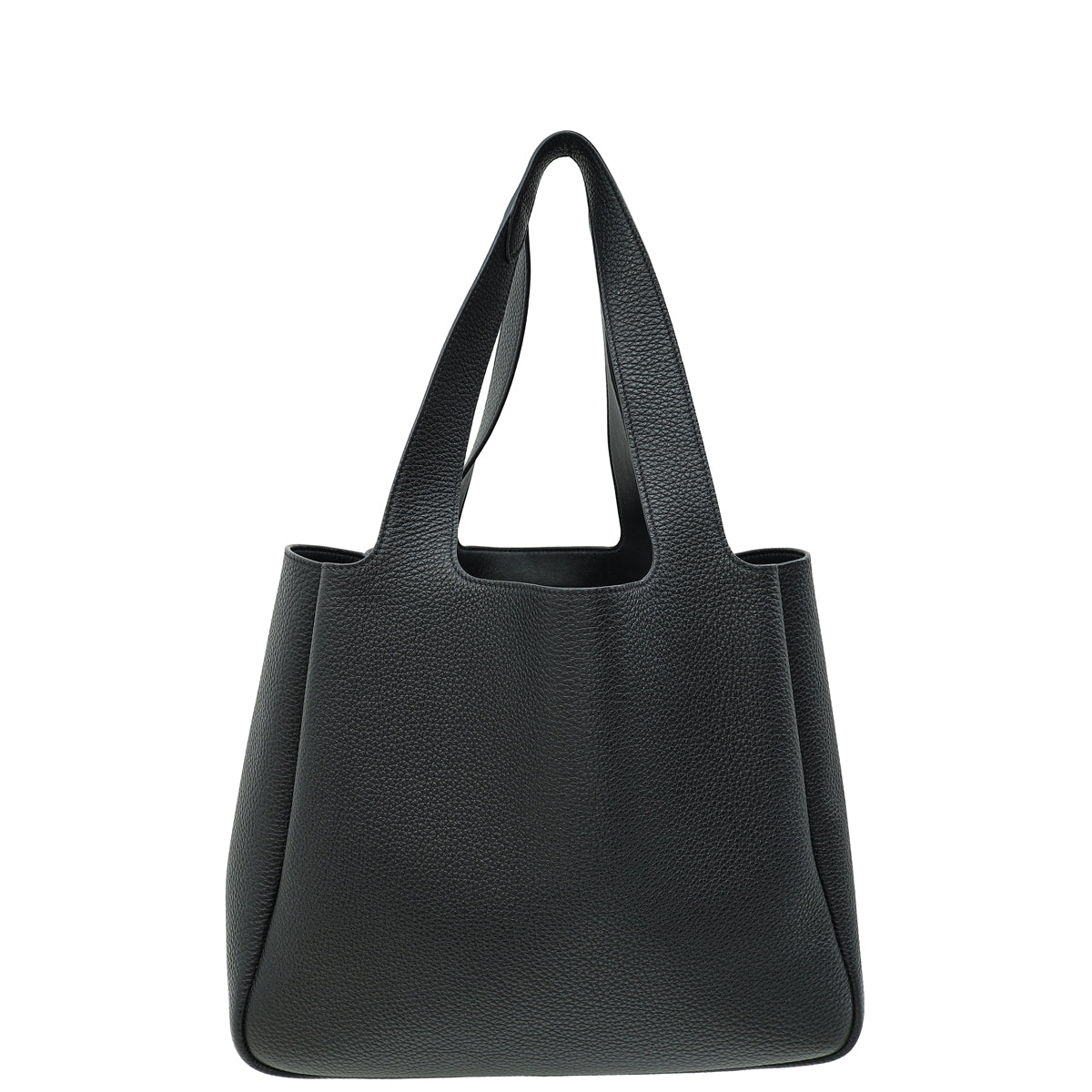 Prada Black Triangle Logo Tote Large Bag