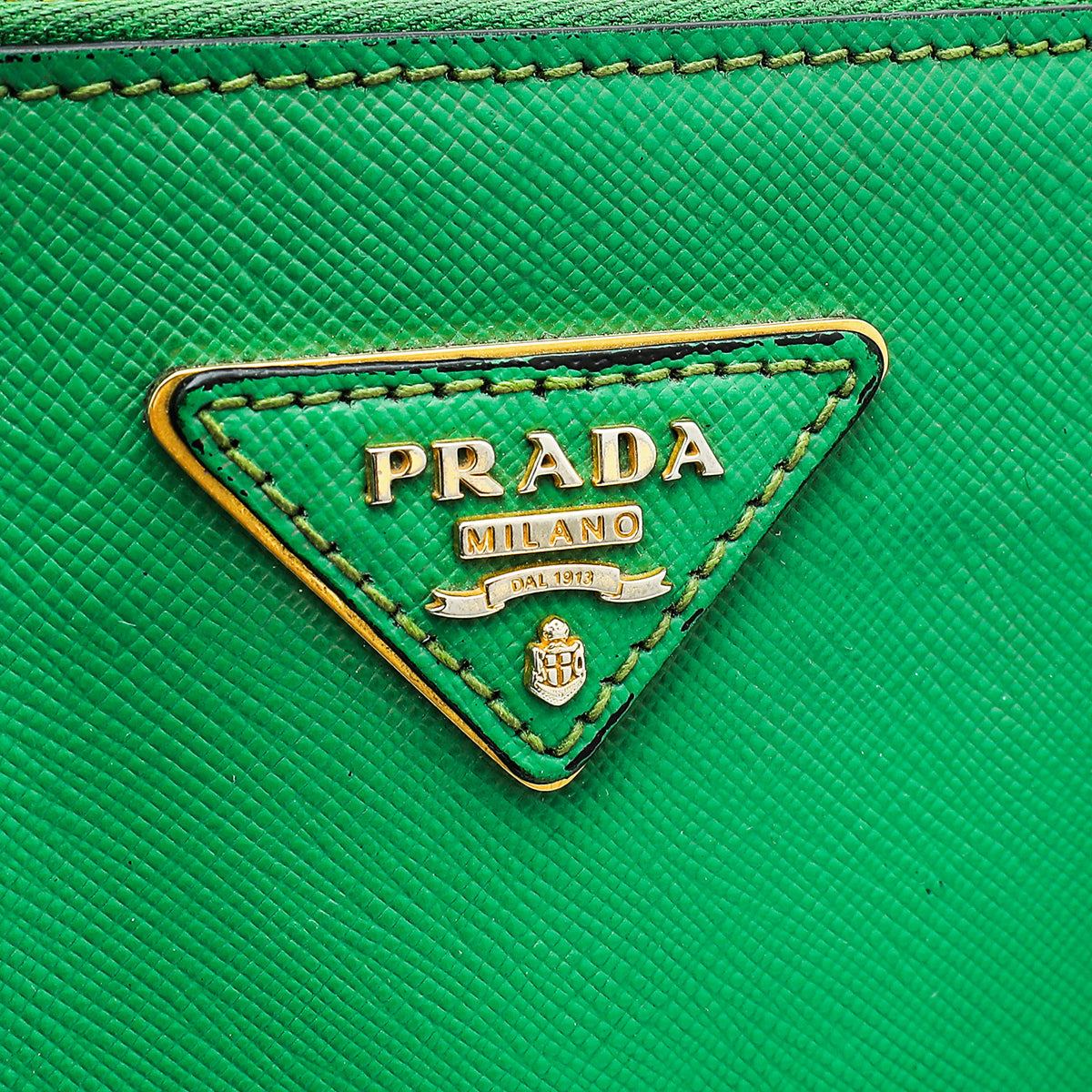 Prada Green Lux Galleria Large Tote Bag