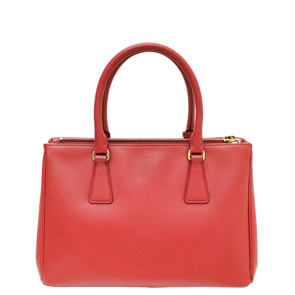 Prada Red Galleria Tote Bag