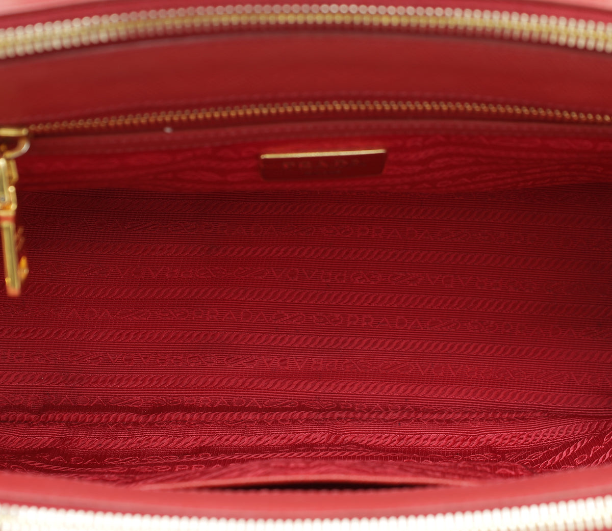 Prada Red Galleria Tote Bag