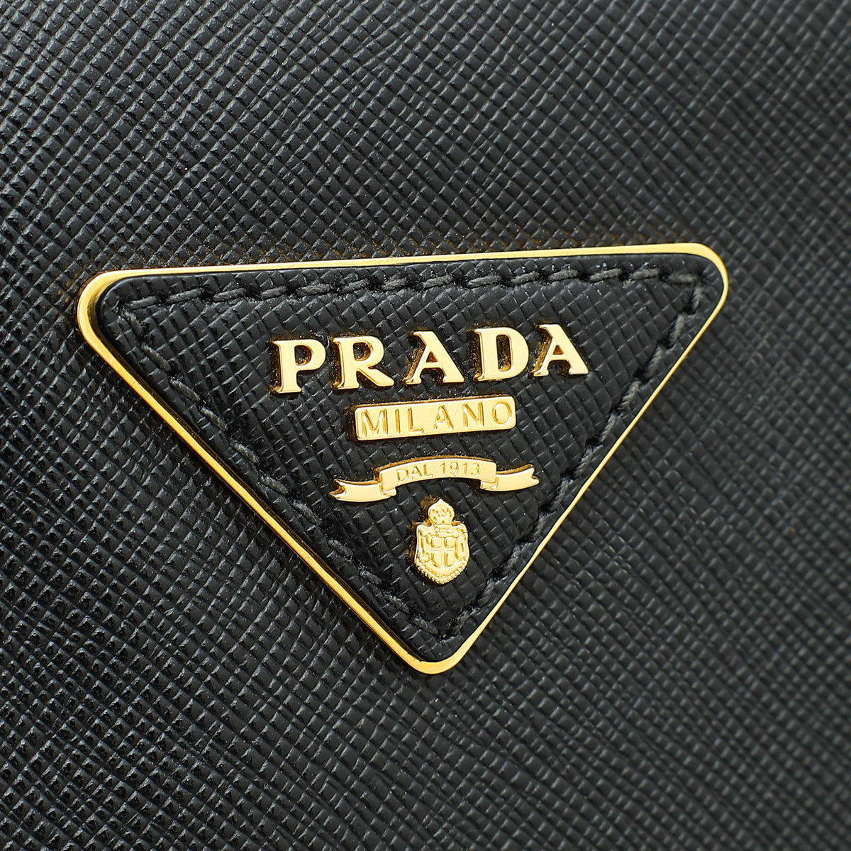 Prada Black Lux Open Promenade Tote Medium Bag