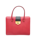 Prada Tricolor Turn Lock Top Handle Tote Bag