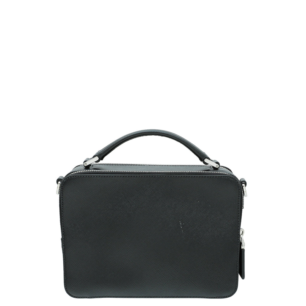 Prada Black Men's Brique Crossbody Bag
