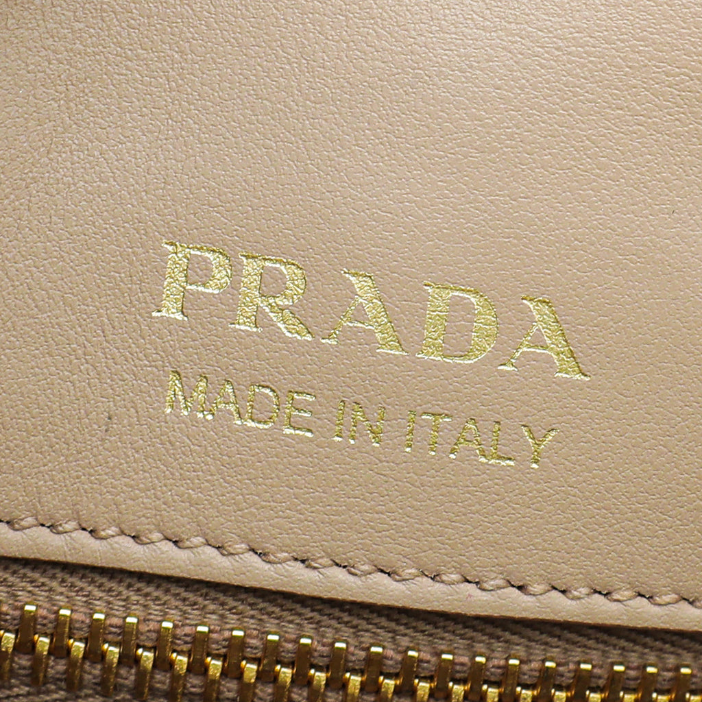 Prada Bicolor Cuir Large Tote Medium Bag