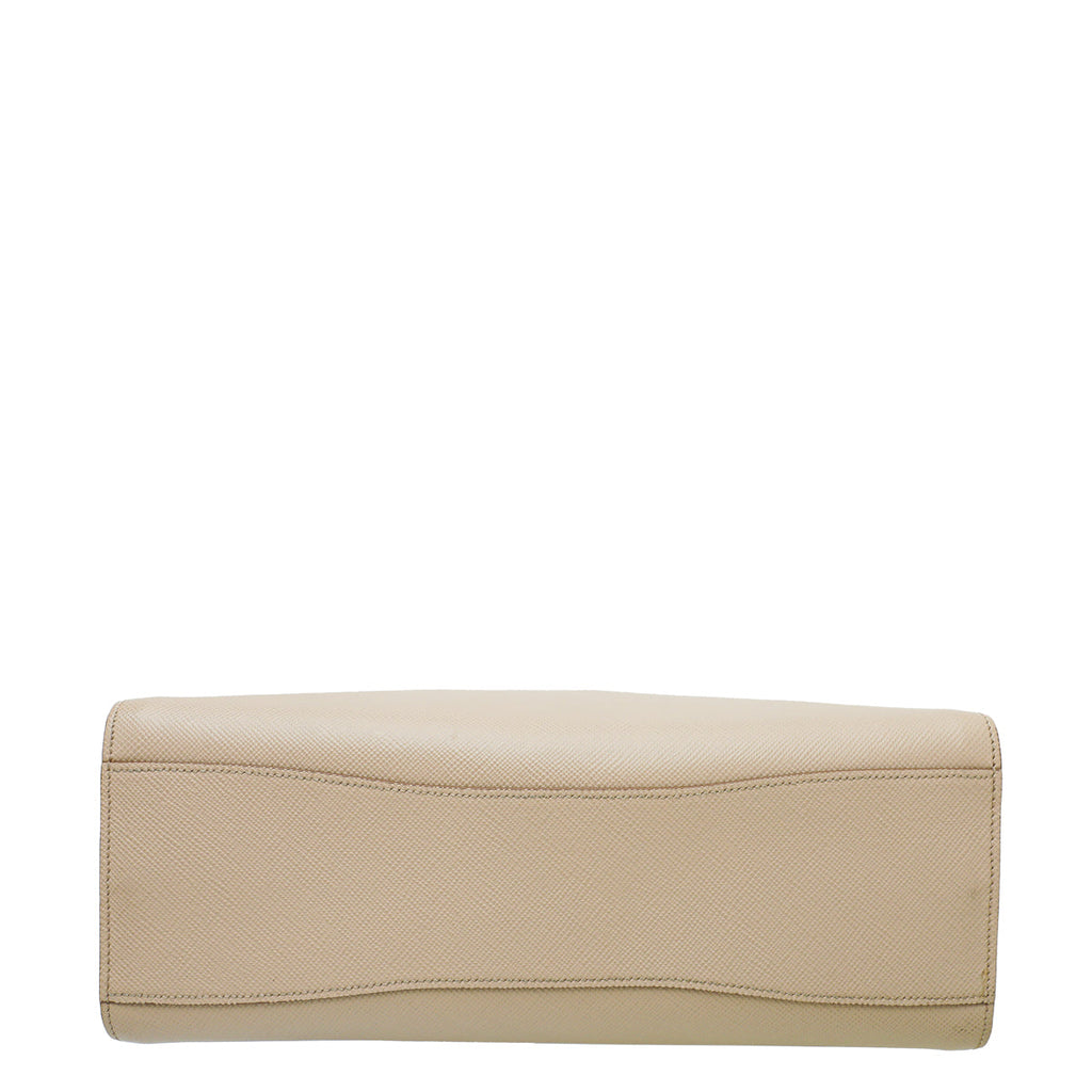 Prada Bicolor Cuir Large Tote Medium Bag