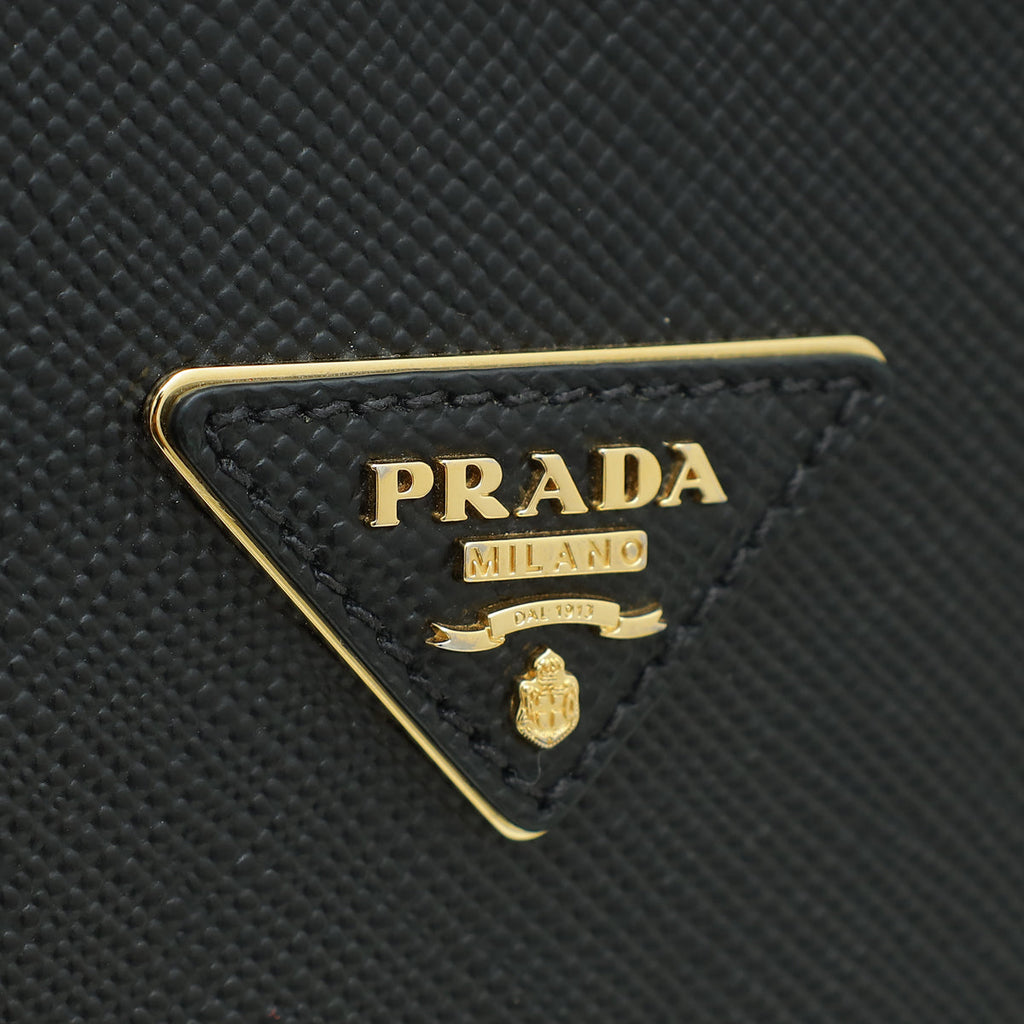 Prada Black Cuir Matinée Medium Bag