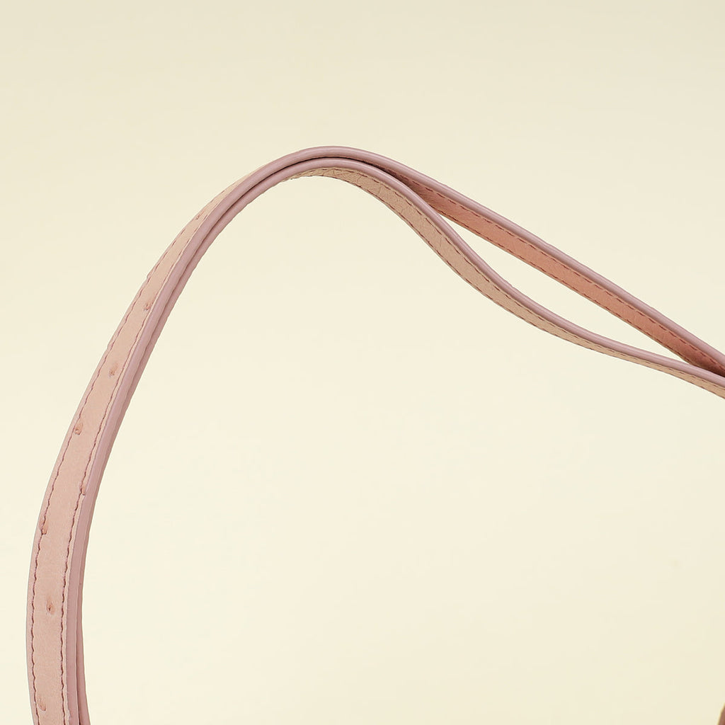 Prada Pink Re-Edition Mini Ostrich Bag