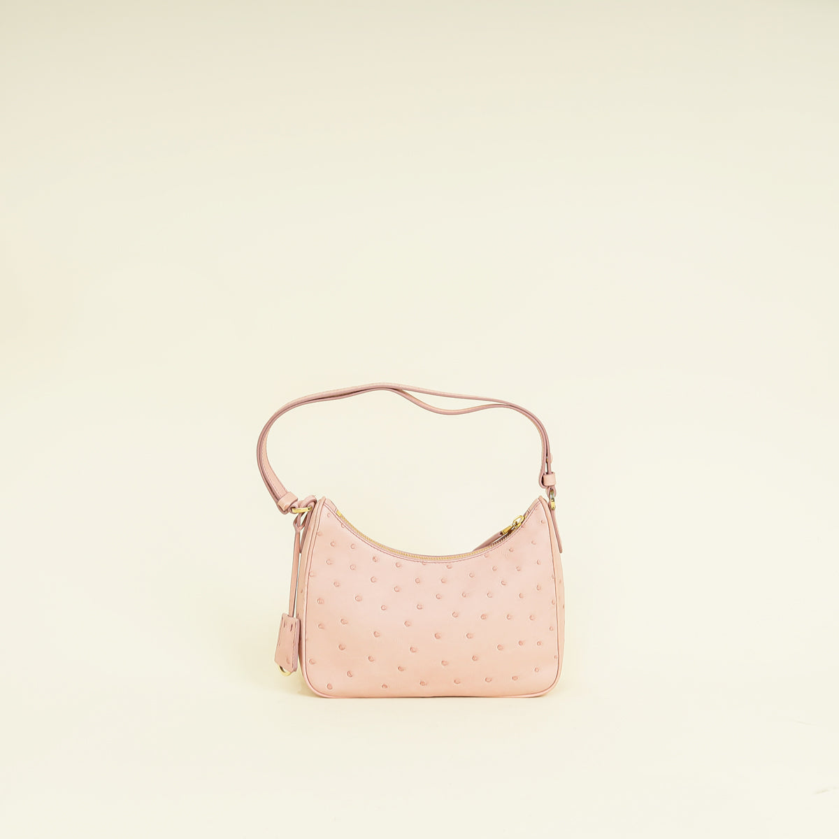 Prada Pink Re-Edition Mini Ostrich Bag