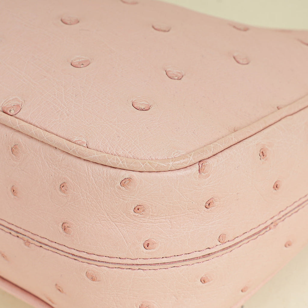 Prada Pink Re-Edition Mini Ostrich Bag