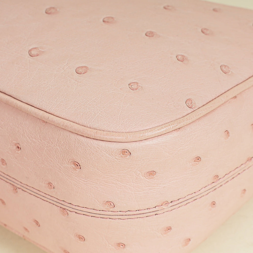 Prada Pink Re-Edition Mini Ostrich Bag