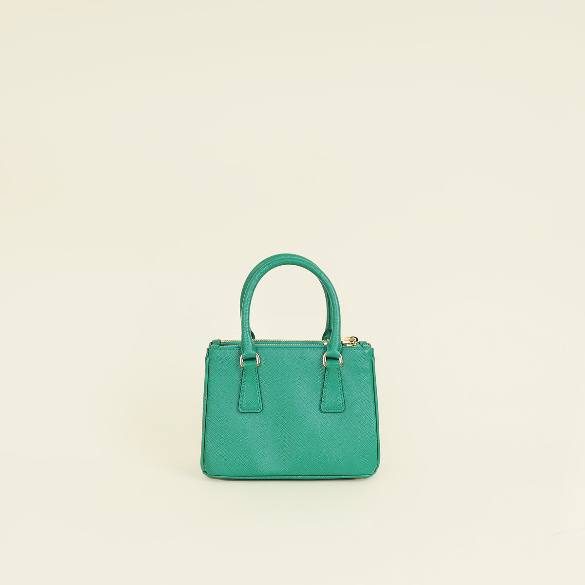 Prada Mango Green Galleria Small Tote Bag