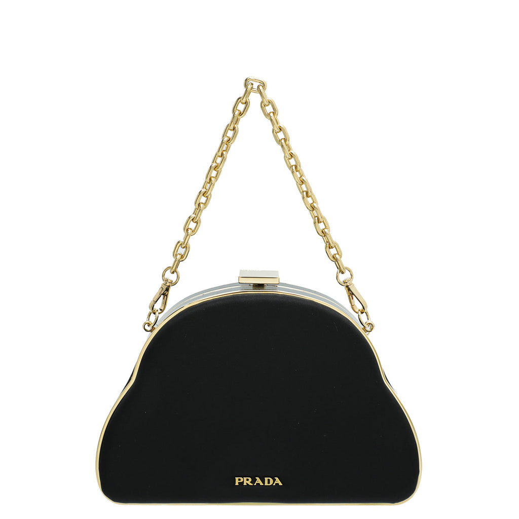 Prada Black Nylon Eclipse Tessuto Clutch