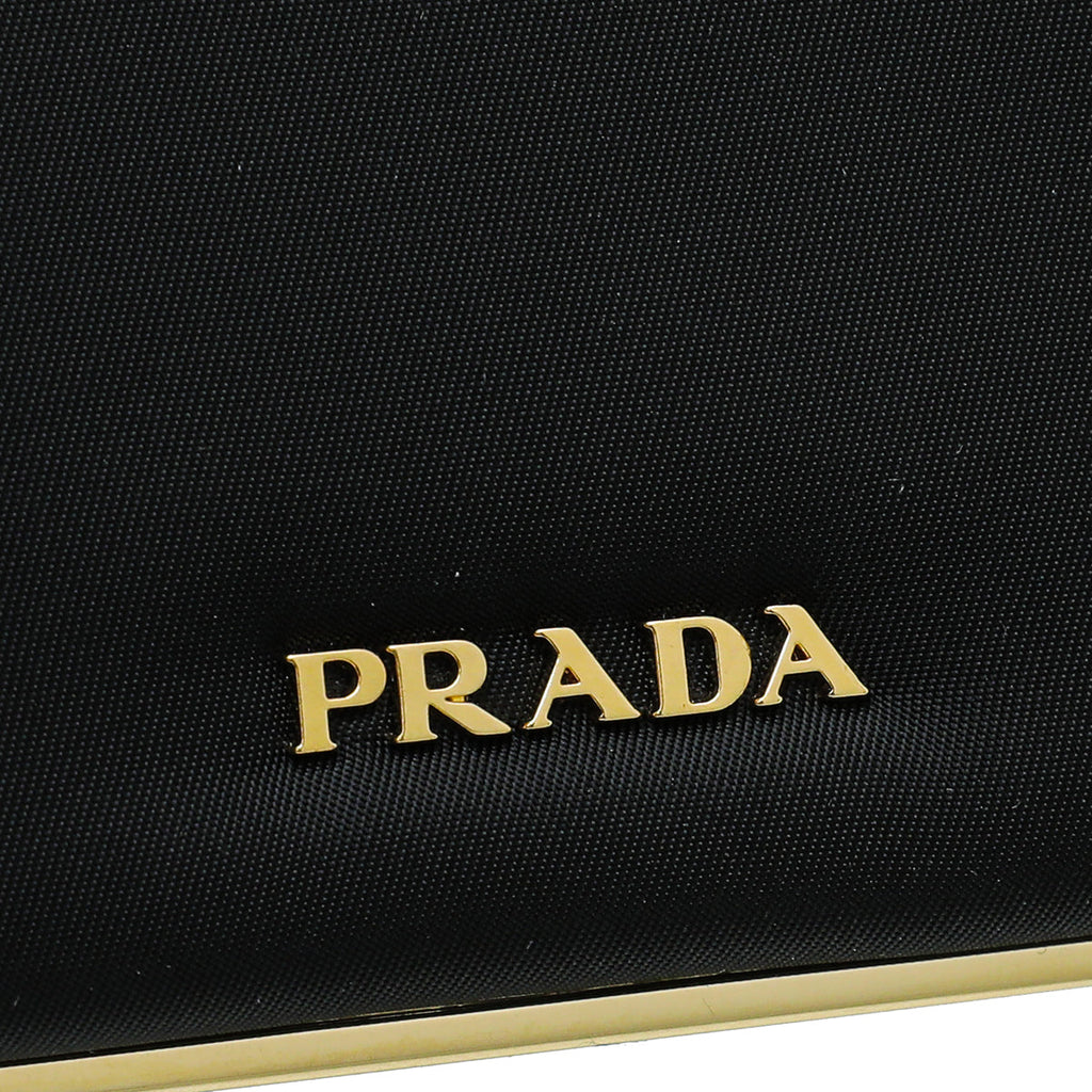 Prada Black Nylon Eclipse Tessuto Clutch