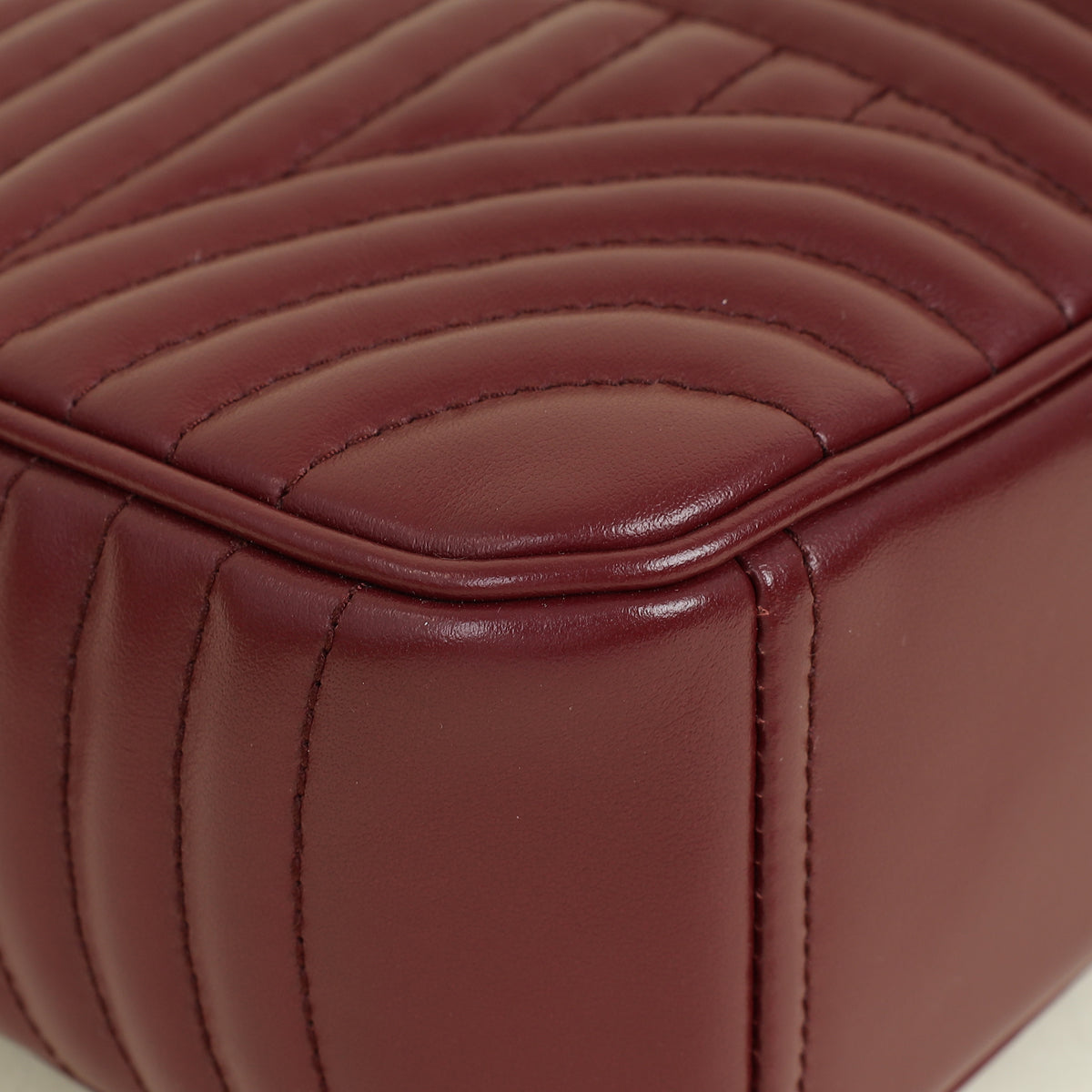 Prada Burgundy Diagramme Soft Calf Camera Bag