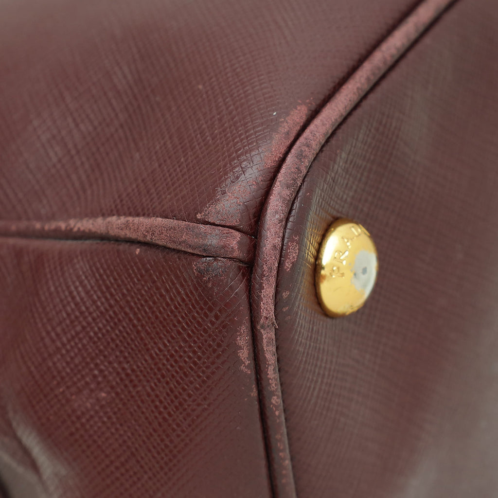 Prada Burgundy Lux Galleria Medium Bag