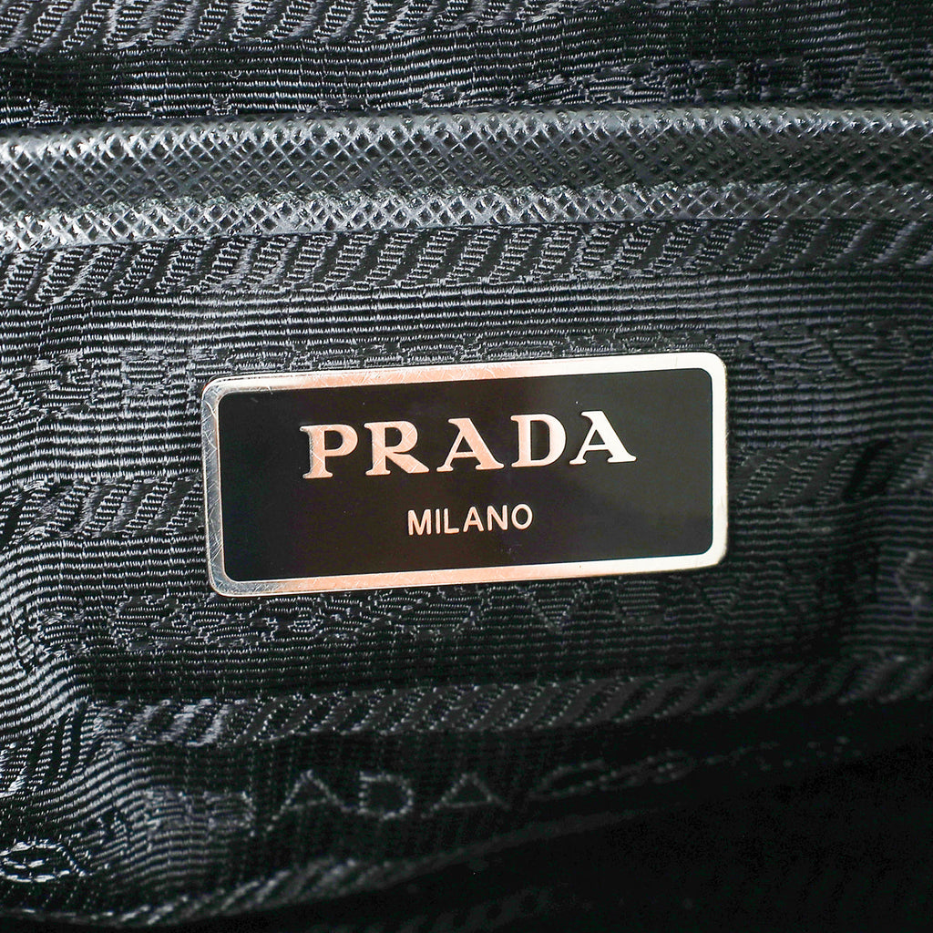 Prada Black Re-Nylon Medium Backpack w/ Pouch
