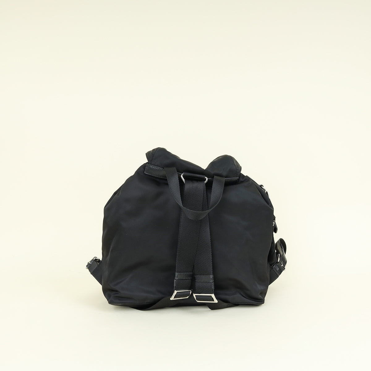 Prada Black Re-Nylon Medium Backpack w/ Pouch