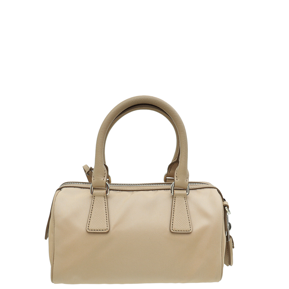 Prada Cammeo Beige Tessuto Re-Edition 2005 Bauletto Bag