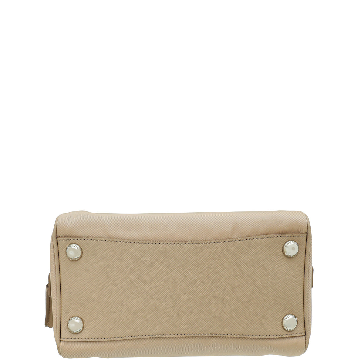 Prada Cammeo Beige Tessuto Re-Edition 2005 Bauletto Bag