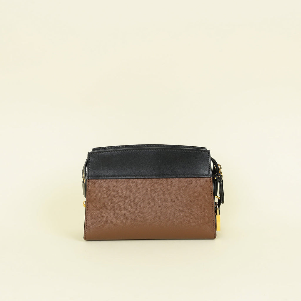 Prada Bicolor Esplanade Shoulder Bag