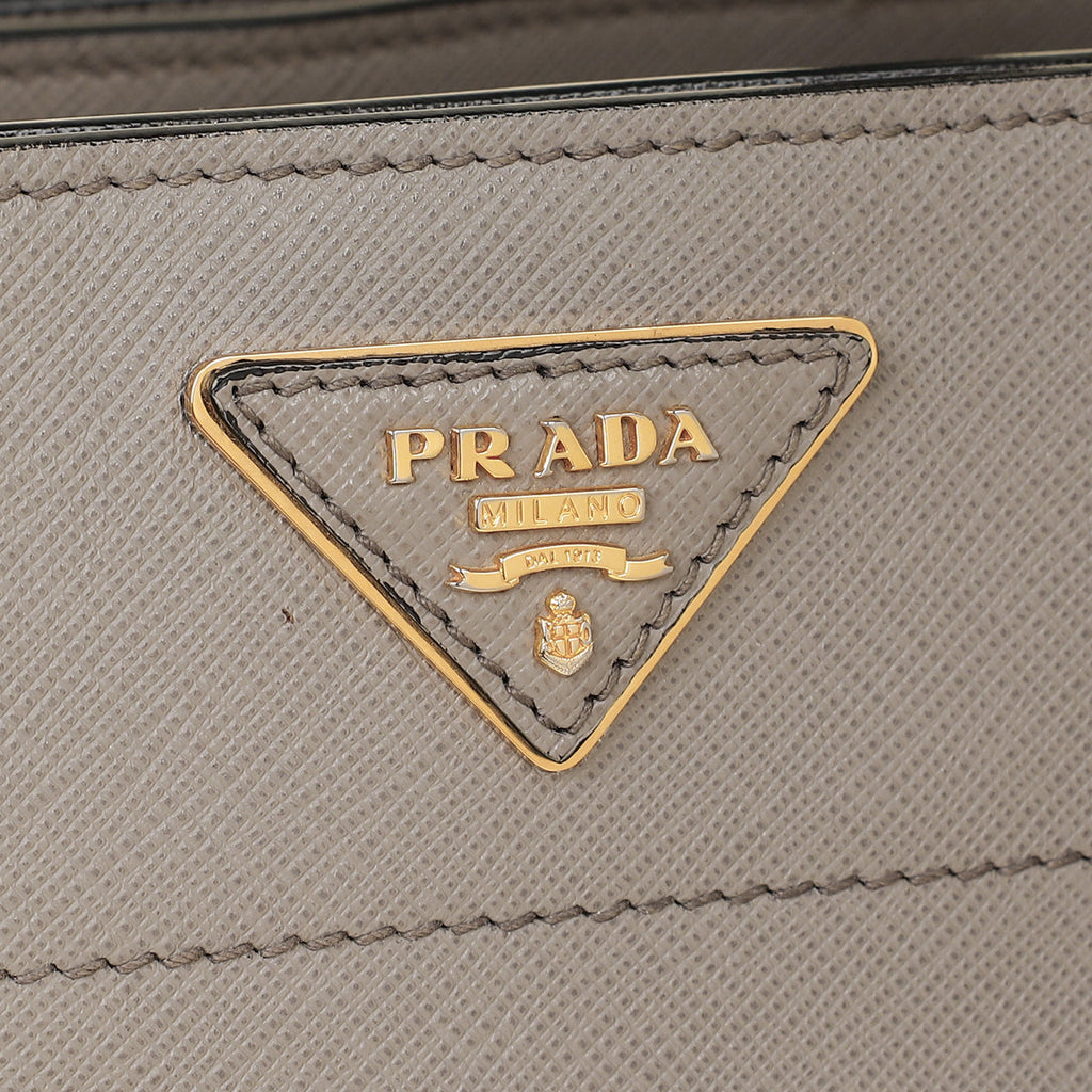 Prada Grey Soft Convertible Bag