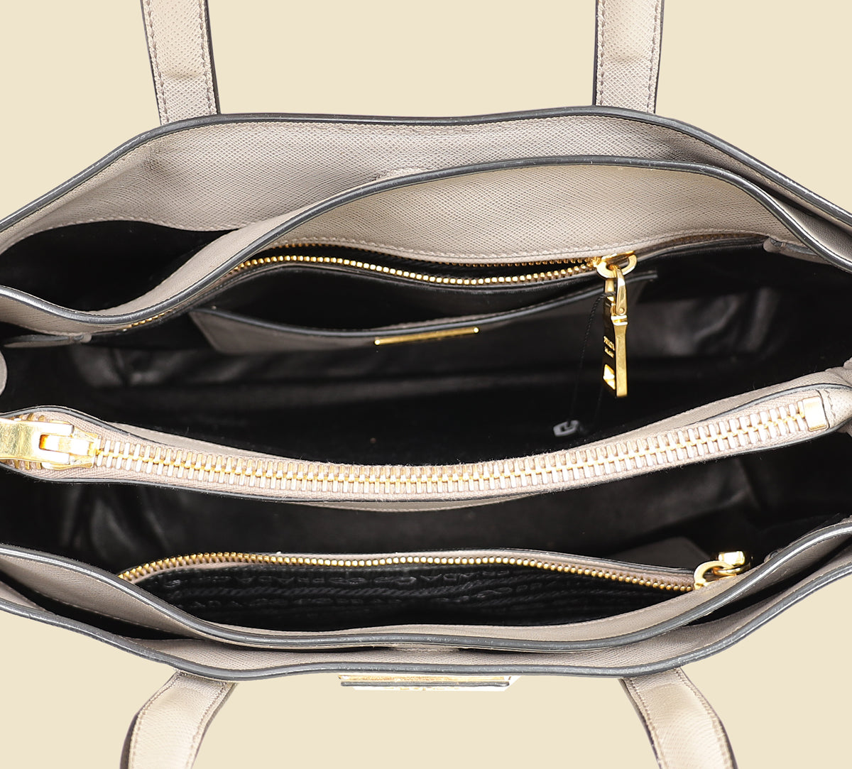 Prada Grey Soft Convertible Bag