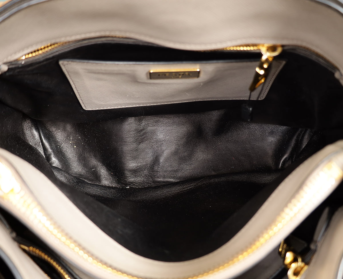 Prada Grey Soft Convertible Bag