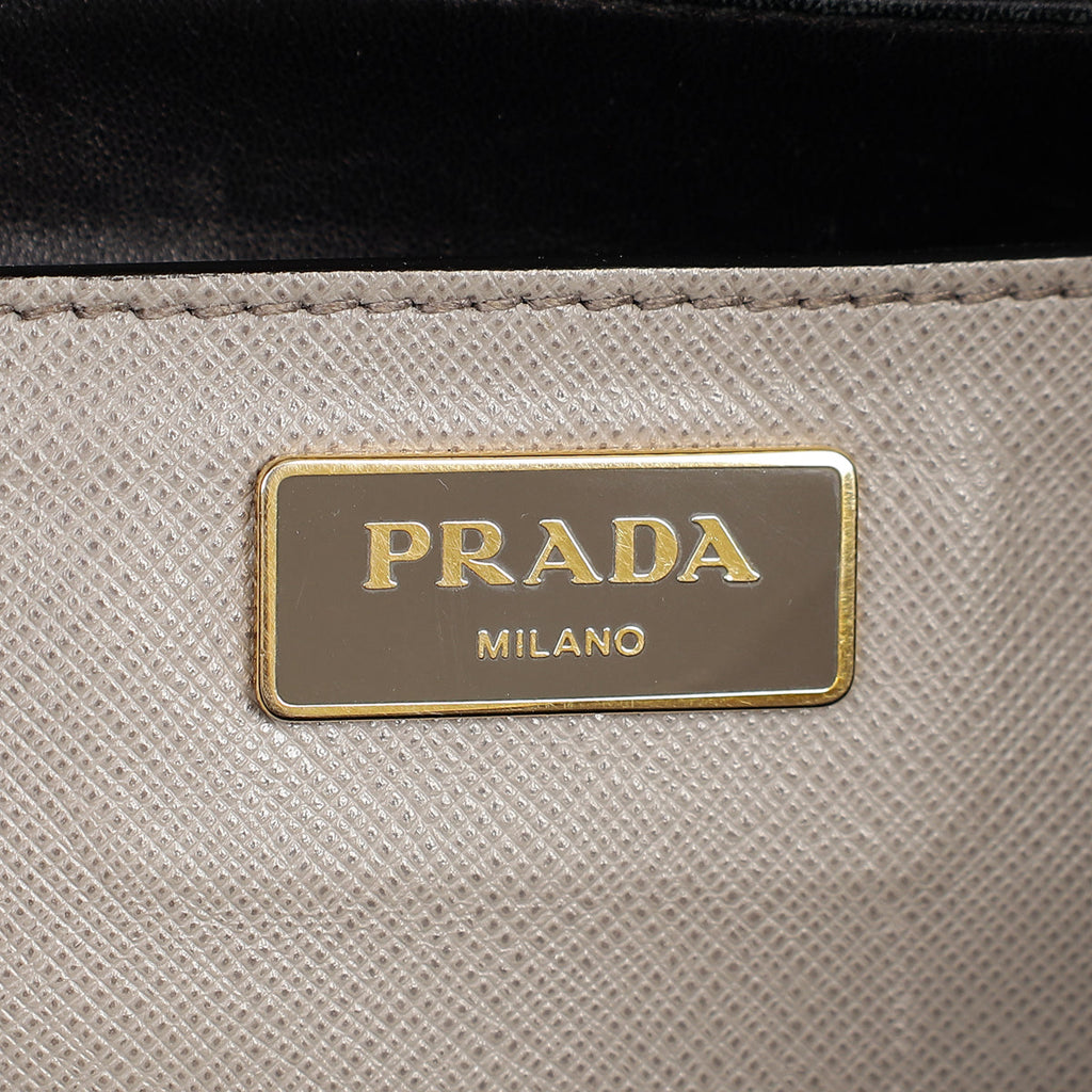 Prada Grey Soft Convertible Bag
