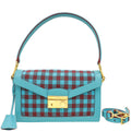 Prada Bicolor Houndstooth Jacquard Vichy Sound Shoulder Bag