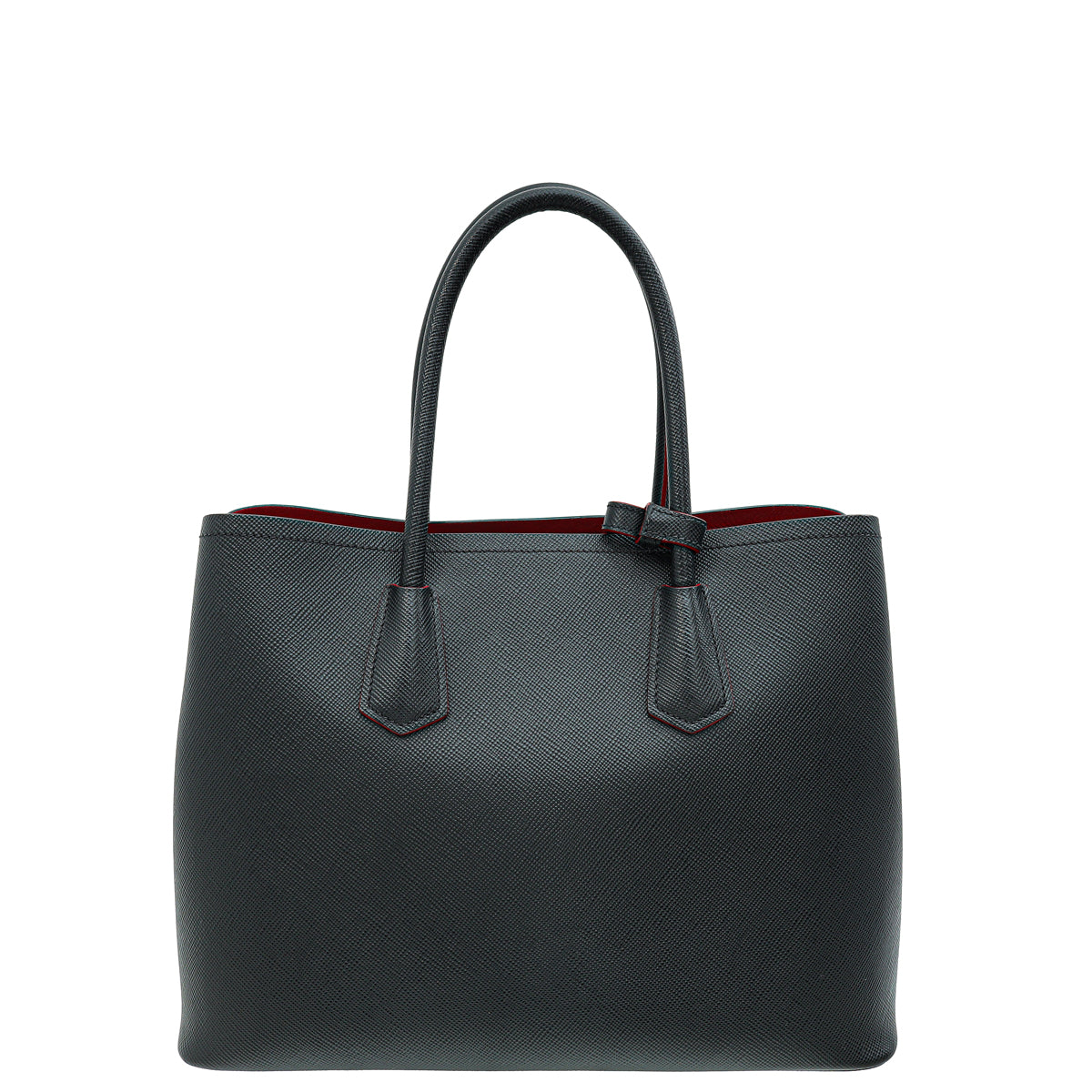 Prada Black Cuir Double Handle Large Bag